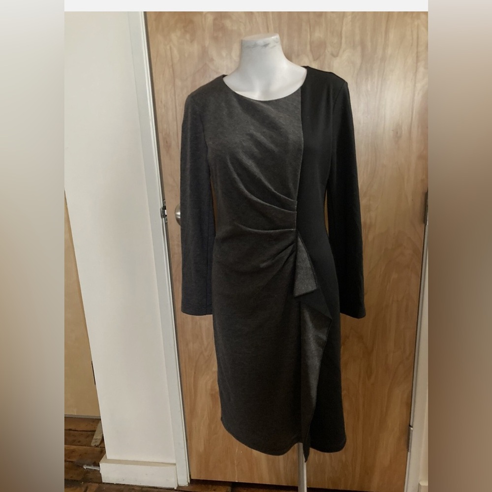EUC Cullen Black/Gray Sheath Dress L